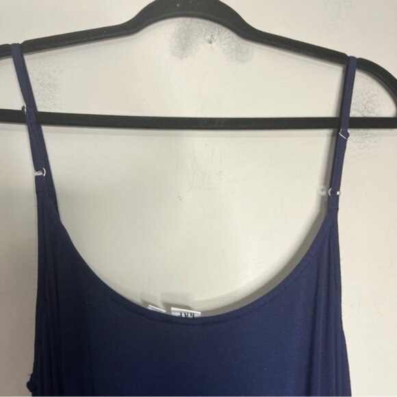 GAP Cami Wrap Dress Navy Jersey Spaghetti Strap, size L - Picture 9 of 15